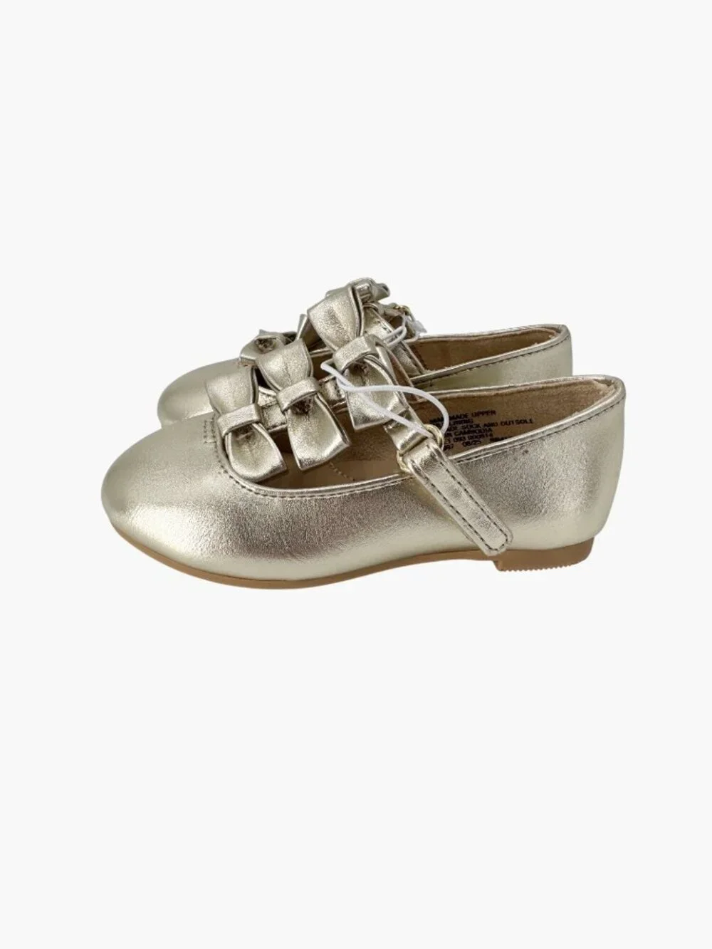 NEW Cat & Jack Toddler Girls' Eliana Mary Jane Flats - Gold